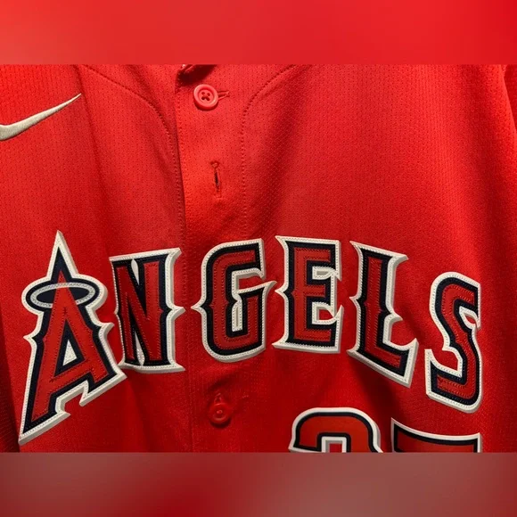 New Authentic Nike Los Angeles Angels Mike Trout Jersey - Picture 9 of 15